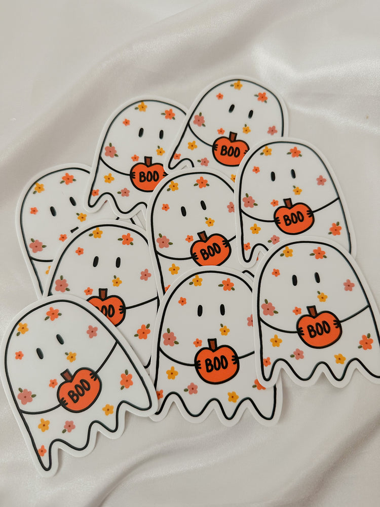 Floral Ghost Sticker