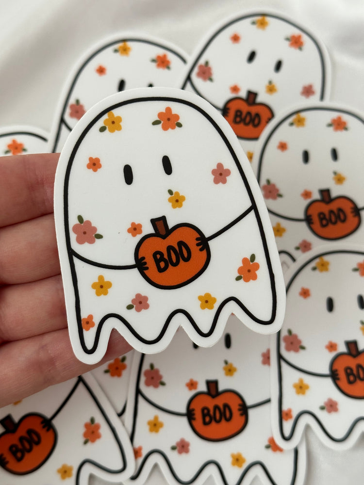 Floral Ghost Sticker