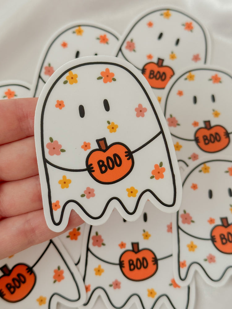 Floral Ghost Sticker