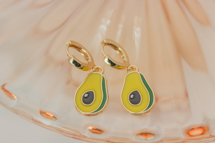 Avocado Huggie Hoops