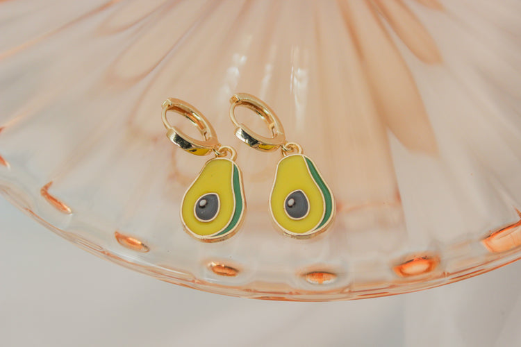 Avocado Huggie Hoops