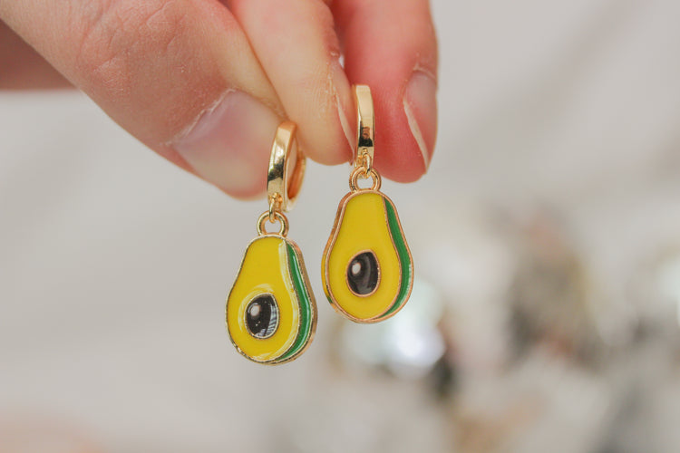 Avocado Huggie Hoops