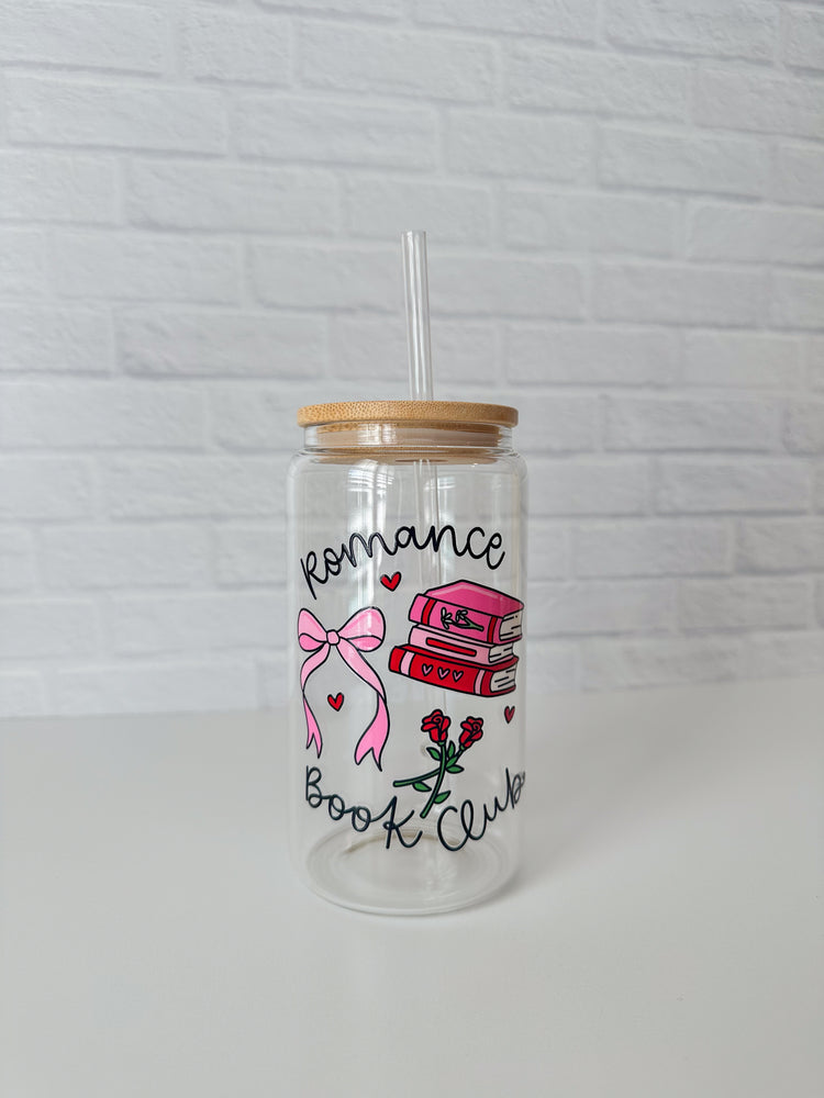 Romance Book Club Glass Cup