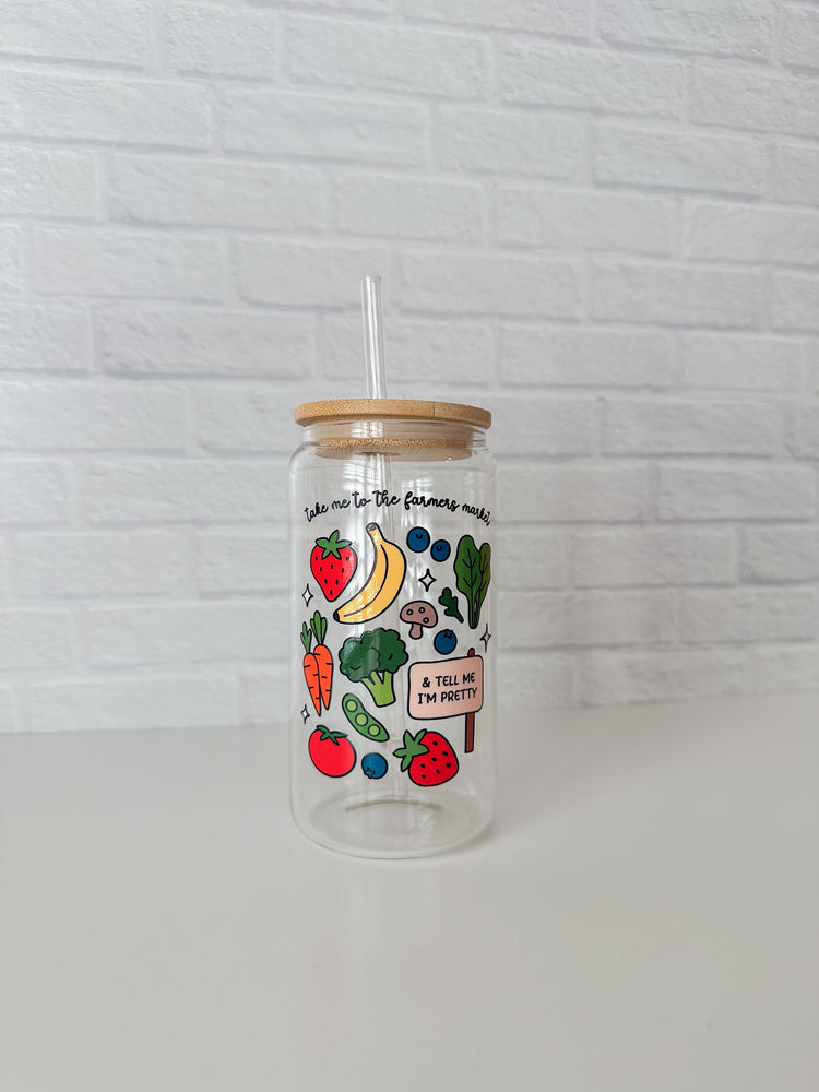 Farmers Market Glass Cup
