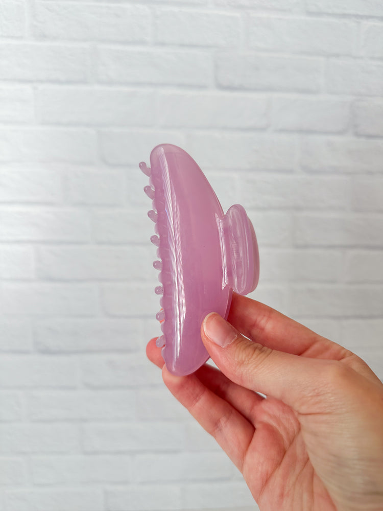 Purple Jelly Claw Clip