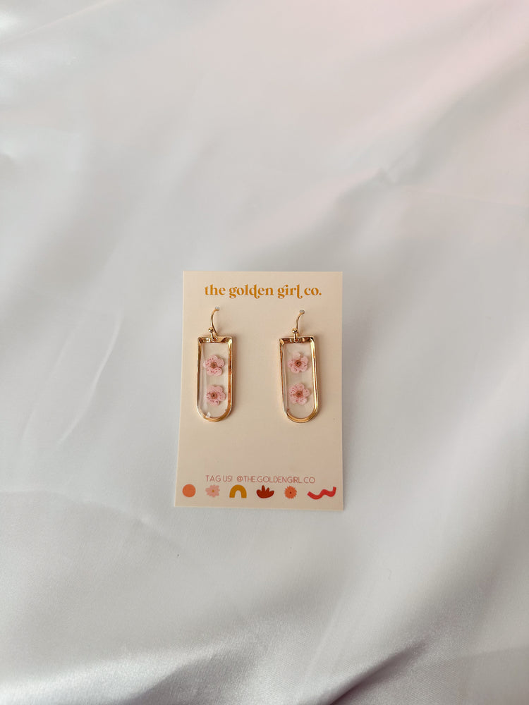 Pink Blossom Dangles