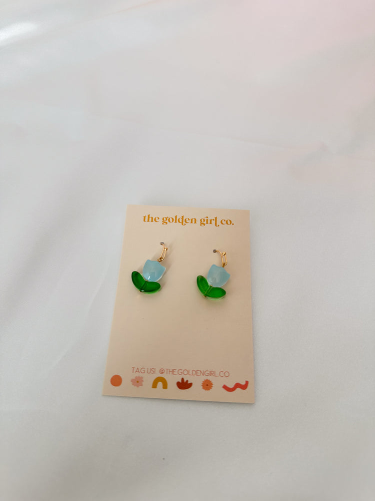 Beaded Flower Dangles