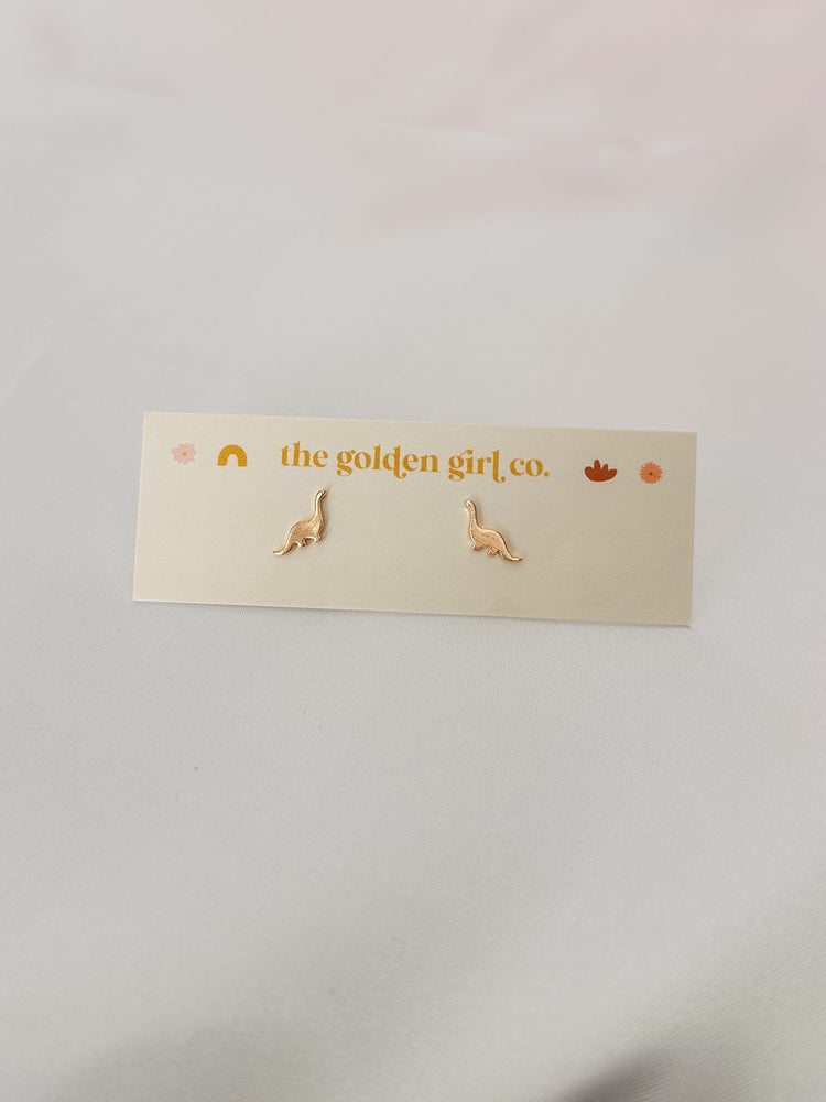 Gold Dino Studs