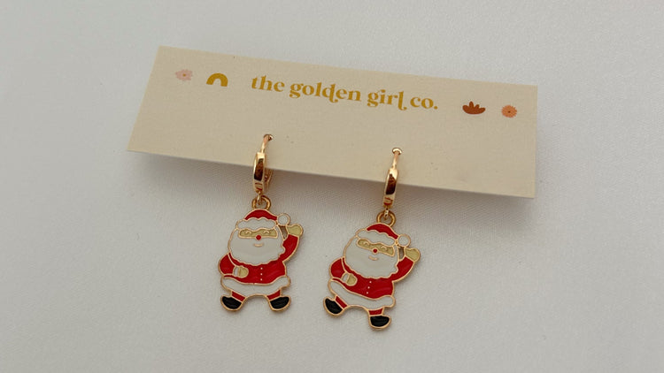 Santa Huggie Hoops