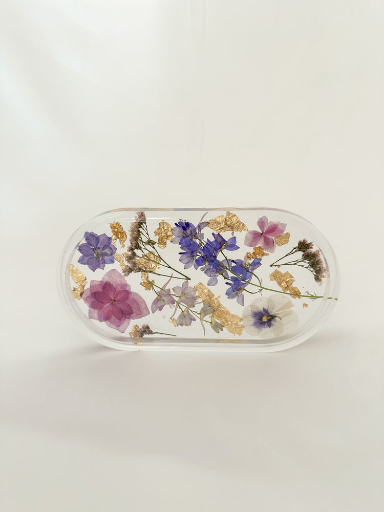 Handmade Pressed Flower Trinket Tray
