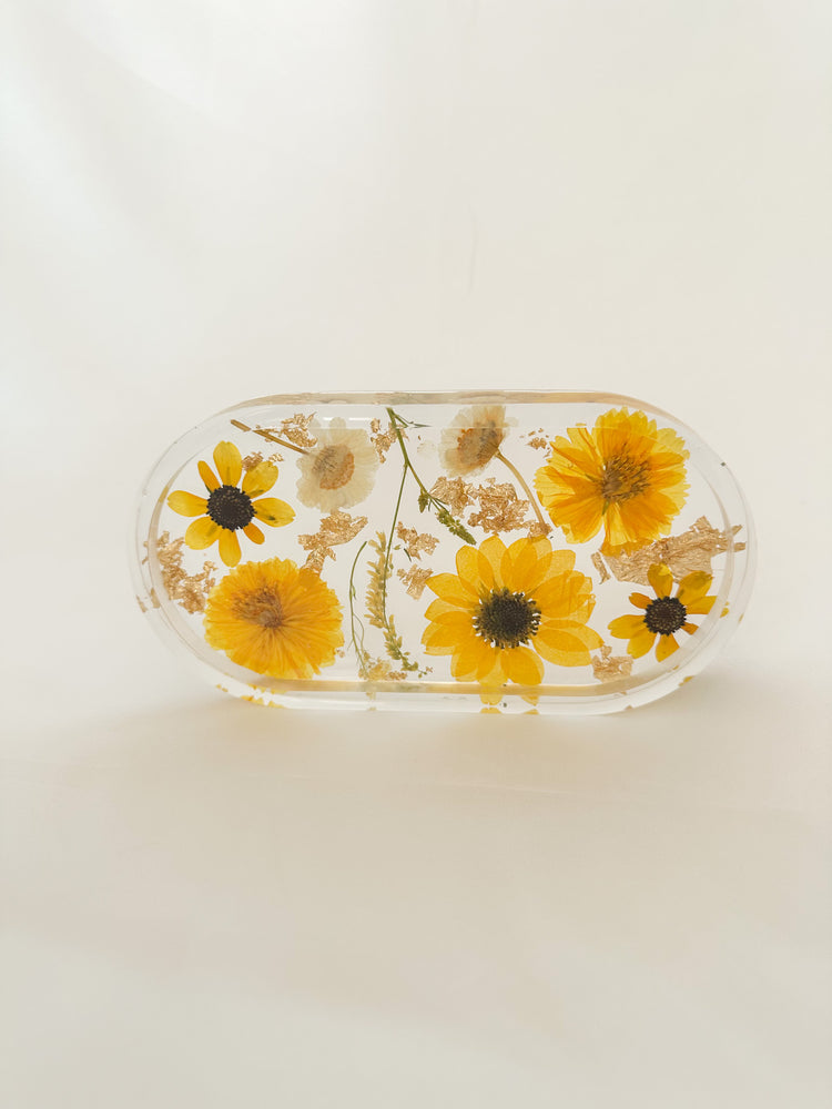 Handmade Pressed Flower Trinket Tray