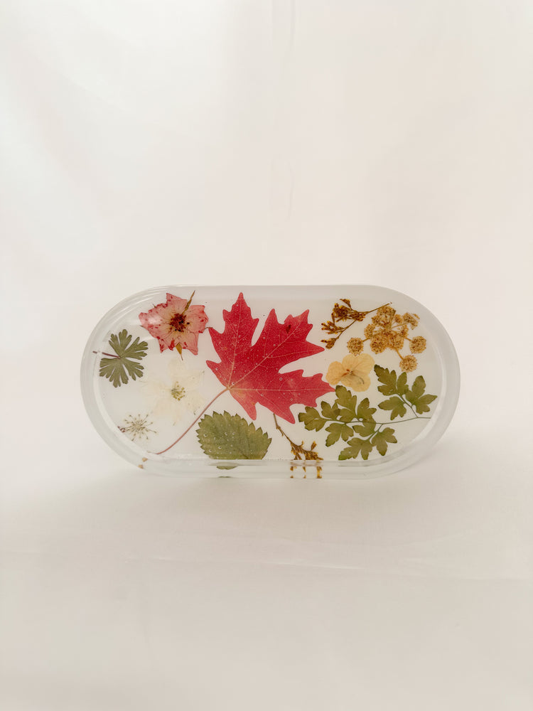Handmade Pressed Flower Trinket Tray
