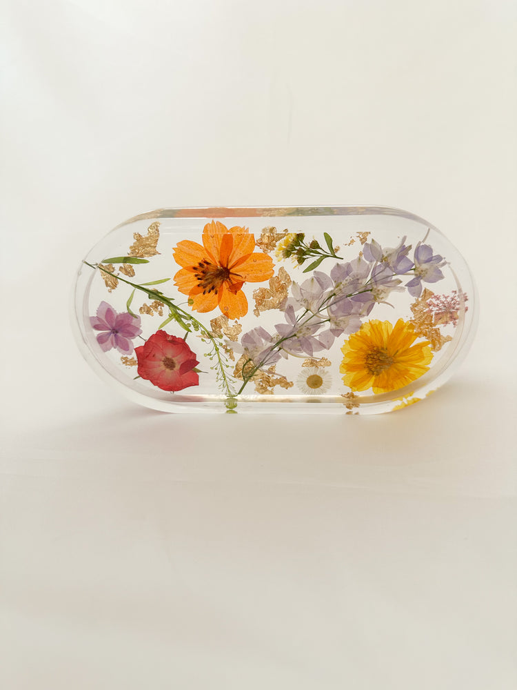 Handmade Pressed Flower Trinket Tray