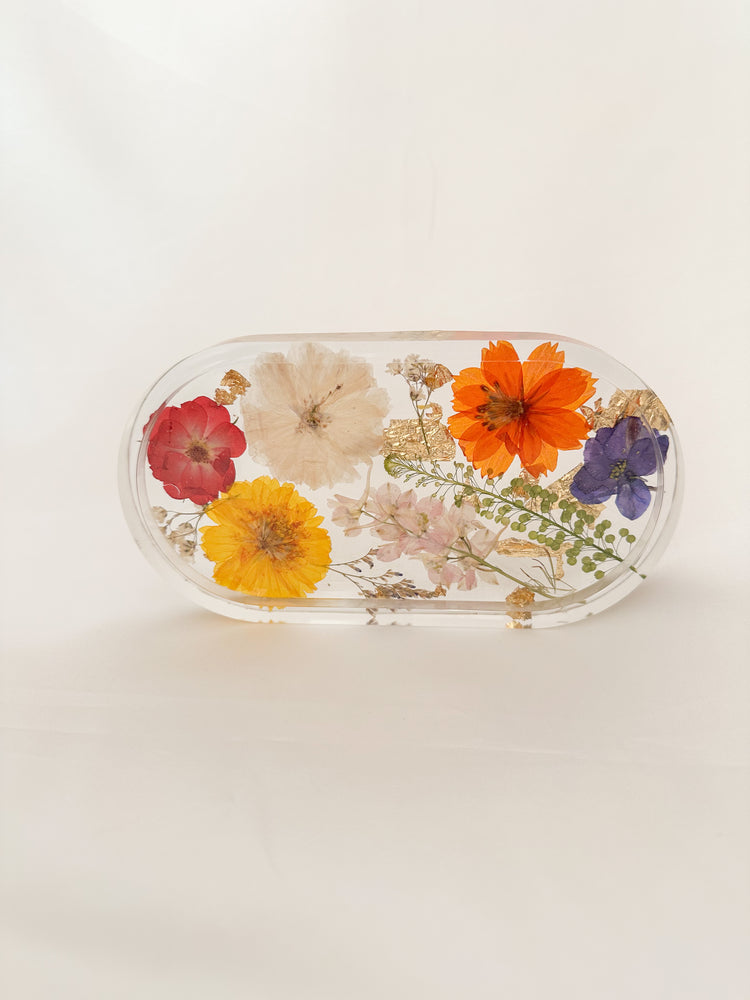 Handmade Pressed Flower Trinket Tray