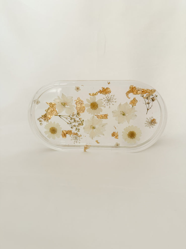 Handmade Pressed Flower Trinket Tray