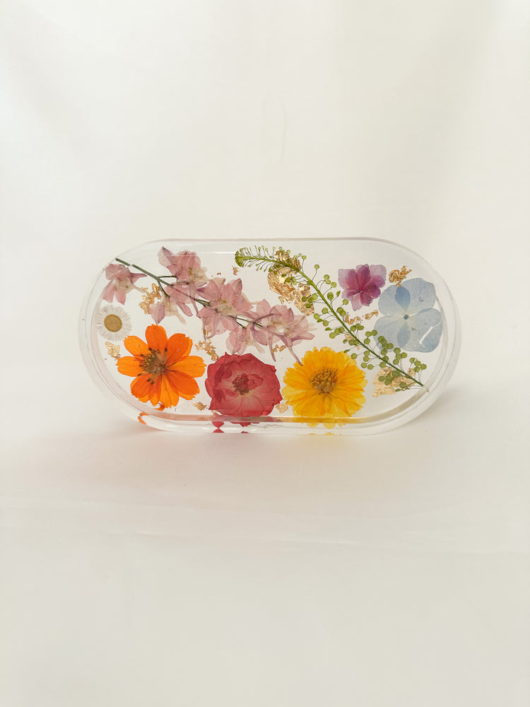 Handmade Pressed Flower Trinket Tray