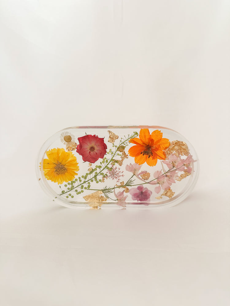 Handmade Pressed Flower Trinket Tray