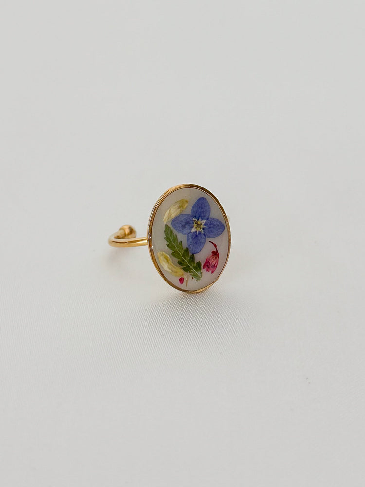 XL Pressed Flower Ring