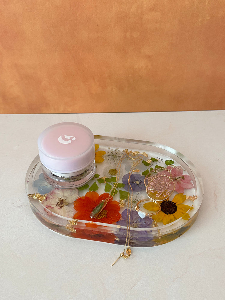 Shortie Handmade Pressed Flower Trinket Tray