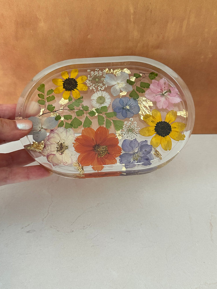 Shortie Handmade Pressed Flower Trinket Tray