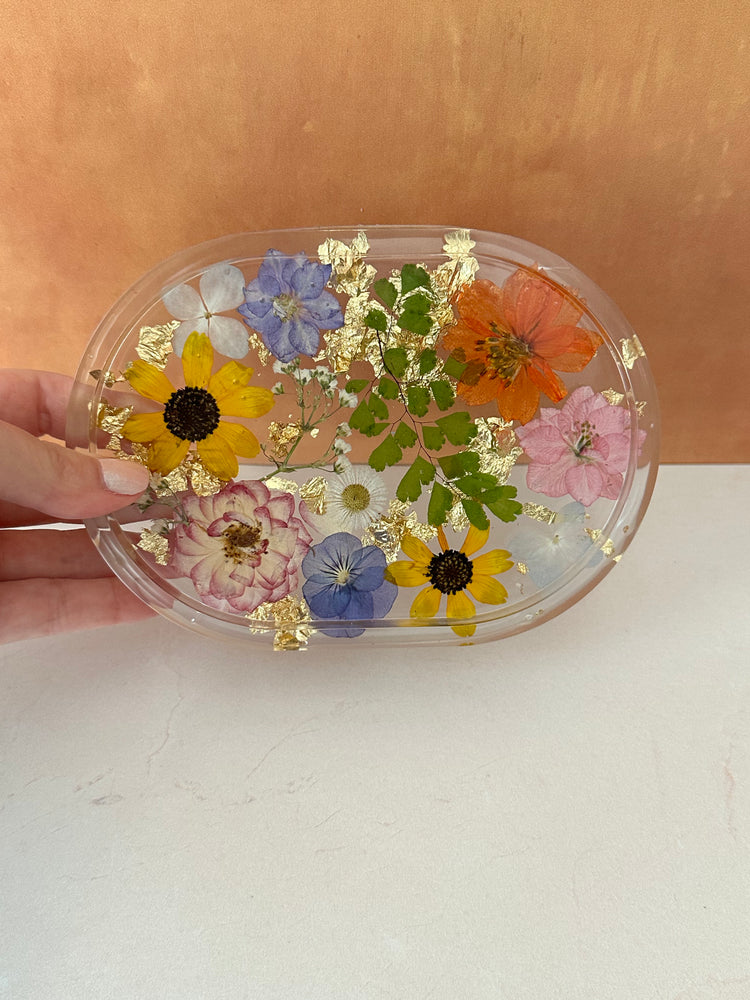 Shortie Handmade Pressed Flower Trinket Tray