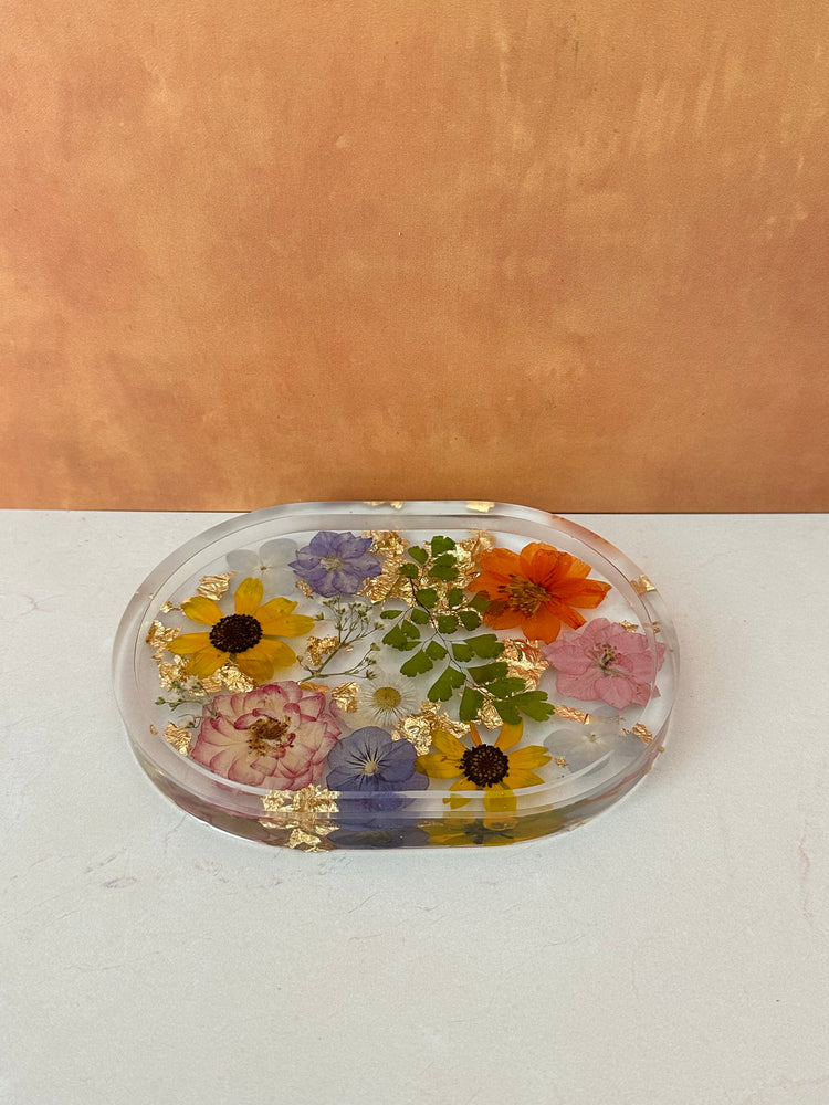 Shortie Handmade Pressed Flower Trinket Tray