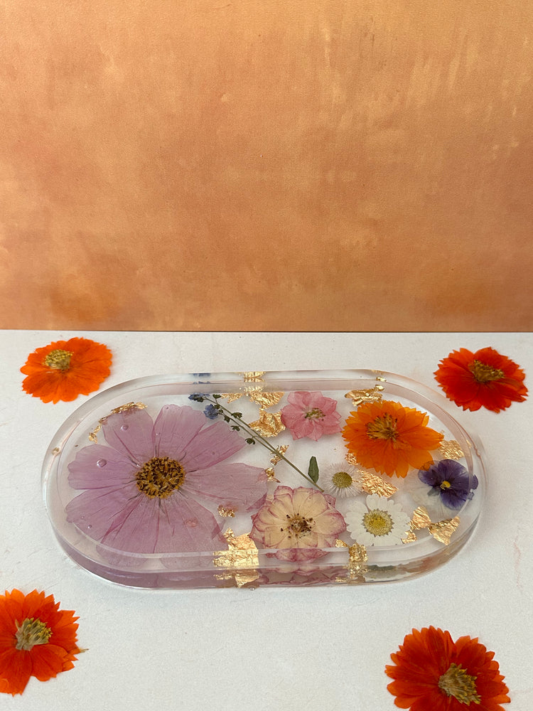 Handmade Pressed Flower Trinket Tray