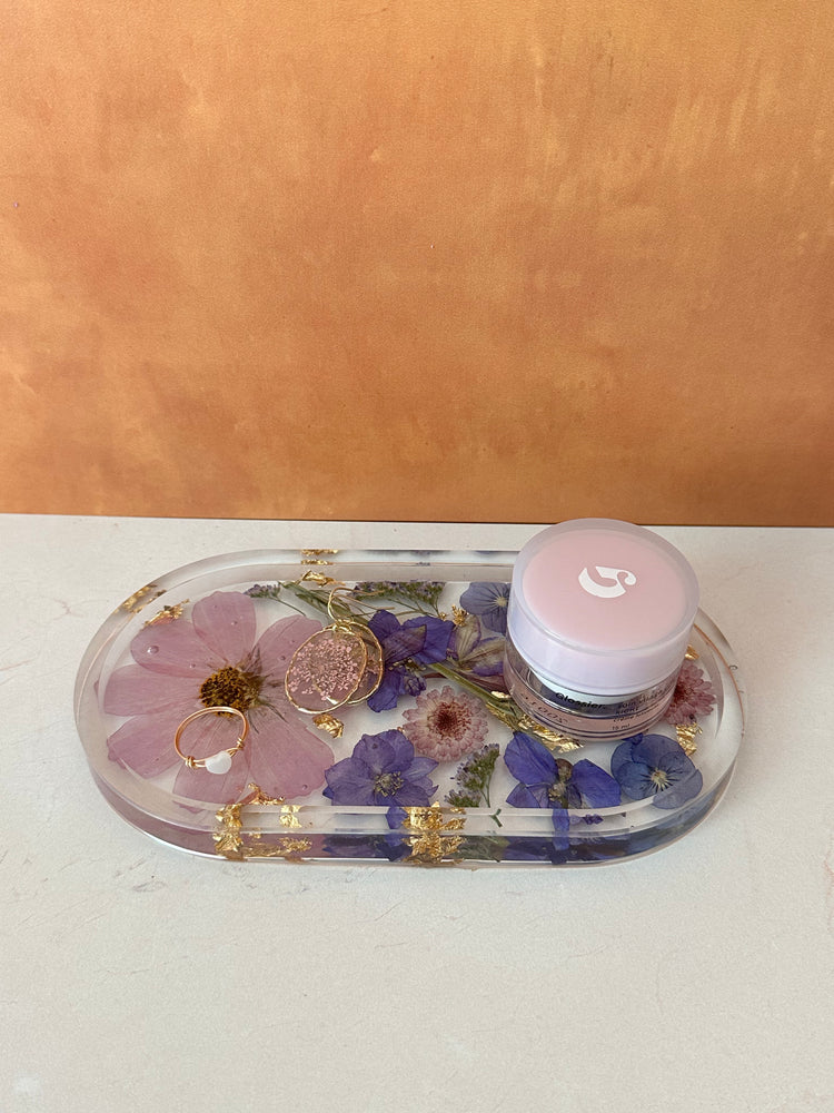 Handmade Pressed Flower Trinket Tray