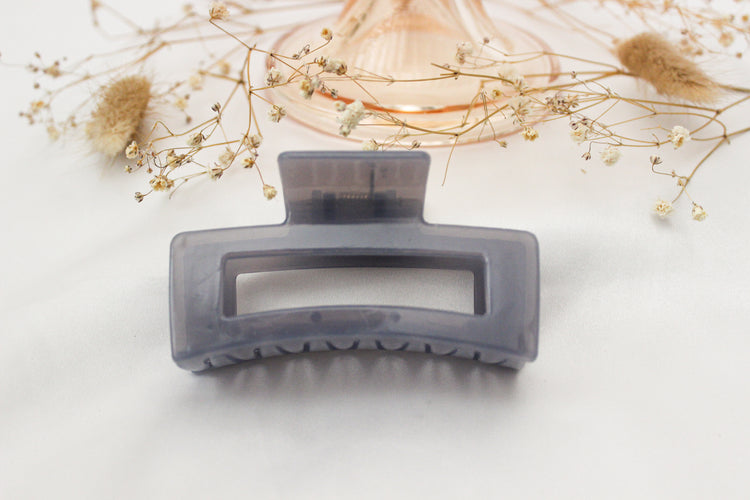 Dusty Blue Grey Claw Clip