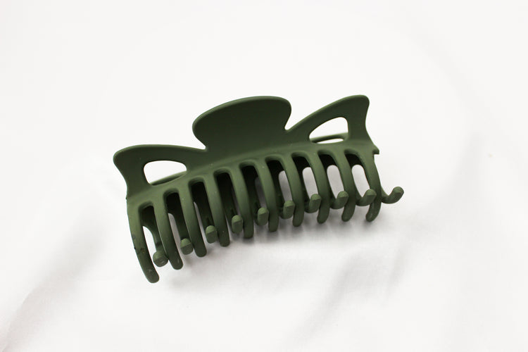 XL Moss Green Claw Clip