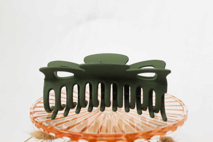 XL Moss Green Claw Clip