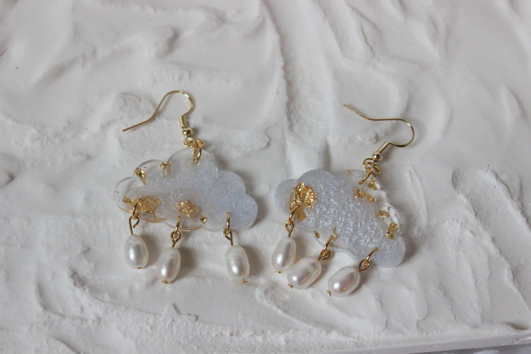 Pearl Cloud Dangles