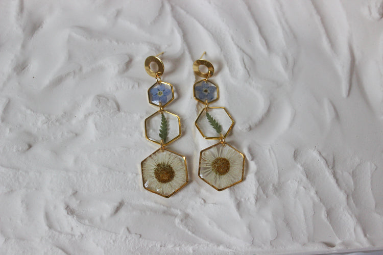 Triple Flower Dangles