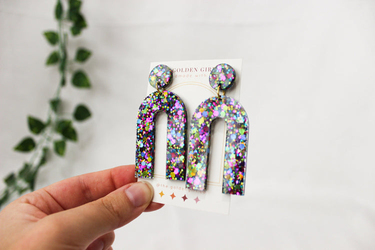 Resin Dangle Earrings | Handmade Resin Earrings | Trendy Lightweight Dangle Earrings