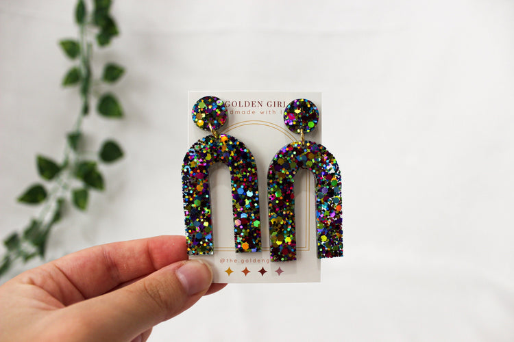 Resin Dangle Earrings | Handmade Resin Earrings | Trendy Lightweight Dangle Earrings