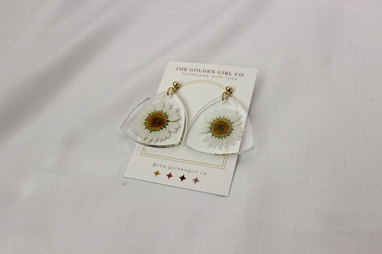 Resin Dangle Earrings | Handmade Resin Earrings | Trendy Lightweight Dangle Earrings