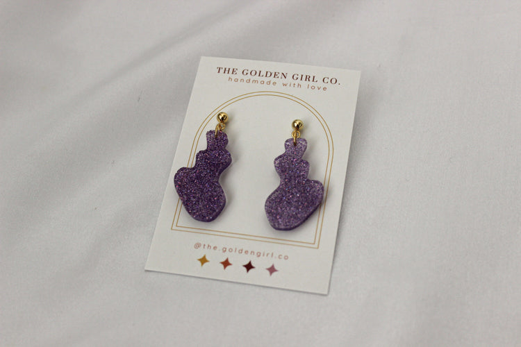Resin Dangle Earrings | Handmade Resin Earrings | Trendy Lightweight Dangle Earrings