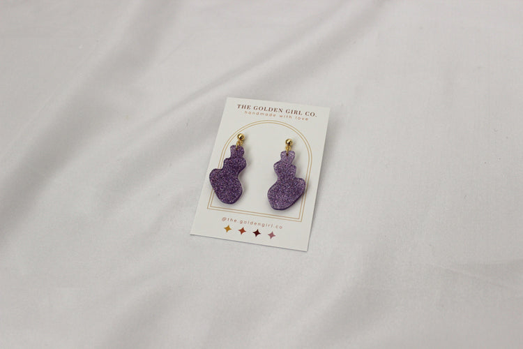 Resin Dangle Earrings | Handmade Resin Earrings | Trendy Lightweight Dangle Earrings