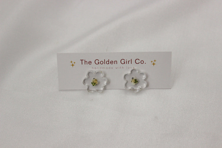 Resin Stud Earrings | Handmade Resin Earrings | Trendy Lightweight Stud Earrings
