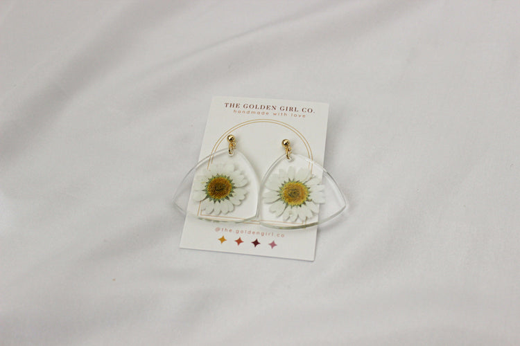 Resin Dangle Earrings | Handmade Resin Earrings | Trendy Lightweight Dangle Earrings