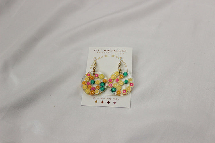 Resin Dangle Earrings | Handmade Resin Earrings | Trendy Lightweight Dangle Earrings