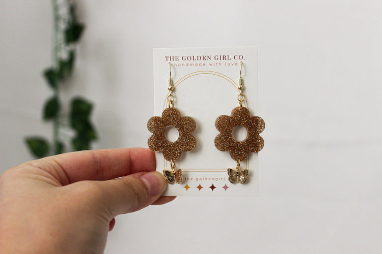 Resin Dangle Earrings | Handmade Resin Earrings | Trendy Lightweight Dangle Earrings