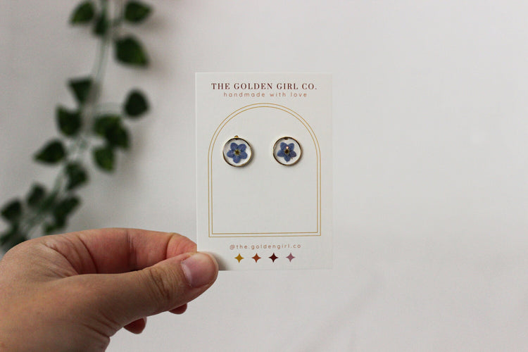 Resin Stud Earrings | Handmade Resin Earrings | Trendy Lightweight Stud Earrings