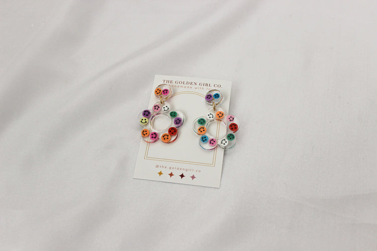 Resin Dangle Earrings | Handmade Resin Earrings | Trendy Lightweight Dangle Earrings