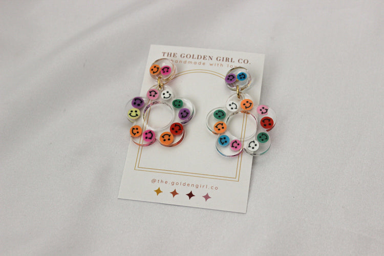 Resin Dangle Earrings | Handmade Resin Earrings | Trendy Lightweight Dangle Earrings