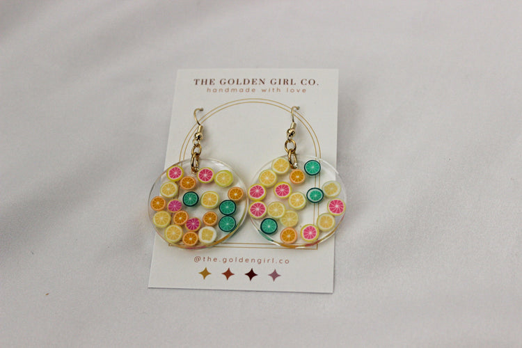 Resin Dangle Earrings | Handmade Resin Earrings | Trendy Lightweight Dangle Earrings