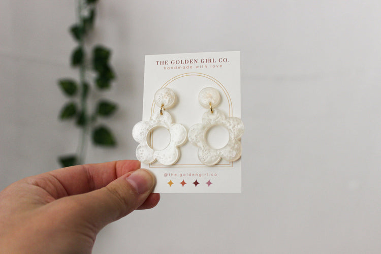 Resin Dangle Earrings | Handmade Resin Earrings | Trendy Lightweight Dangle Earrings