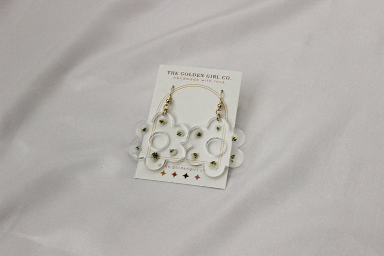 Resin Dangle Earrings | Handmade Resin Earrings | Trendy Lightweight Dangle Earrings