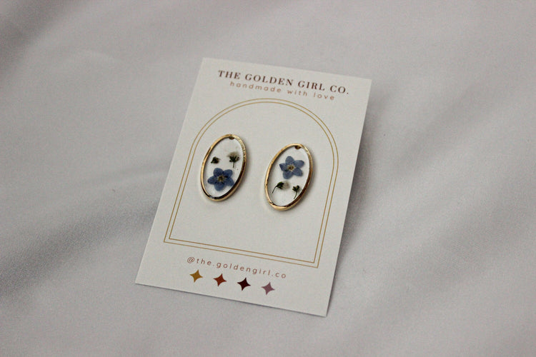 Resin Stud Earrings | Handmade Resin Earrings | Trendy Lightweight Stud Earrings