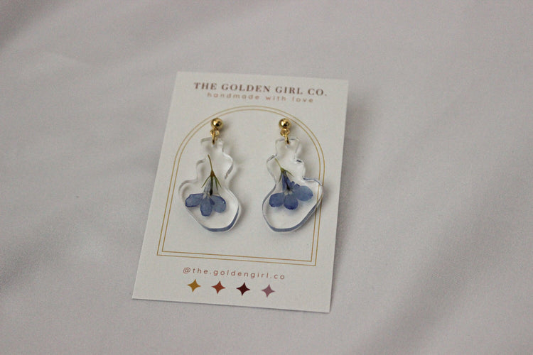 Resin Dangle Earrings | Handmade Resin Earrings | Trendy Lightweight Dangle Earrings